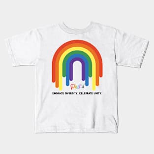 Pride: Embrace Diversity, Celebrate Unity Kids T-Shirt